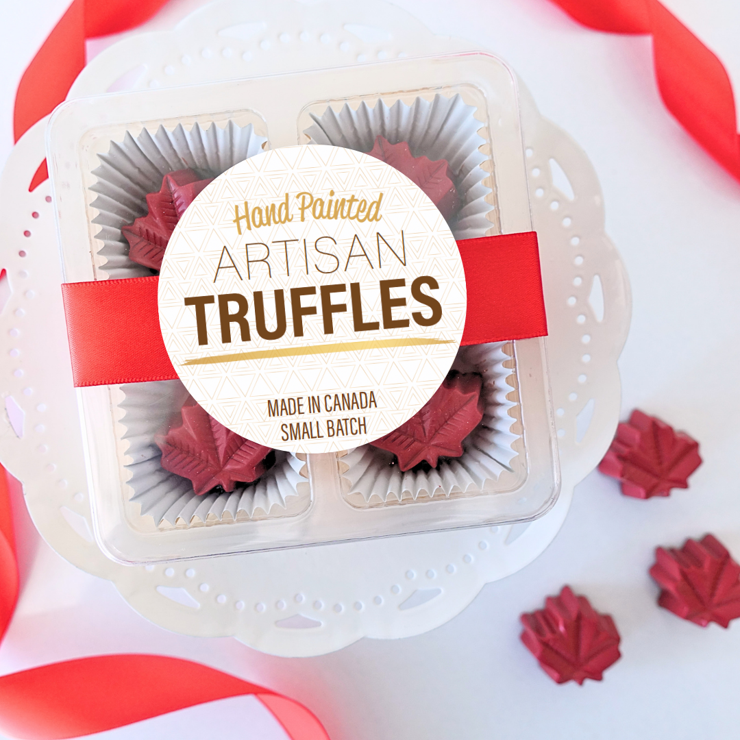 Box of 4 Maple Leaf Truffle
