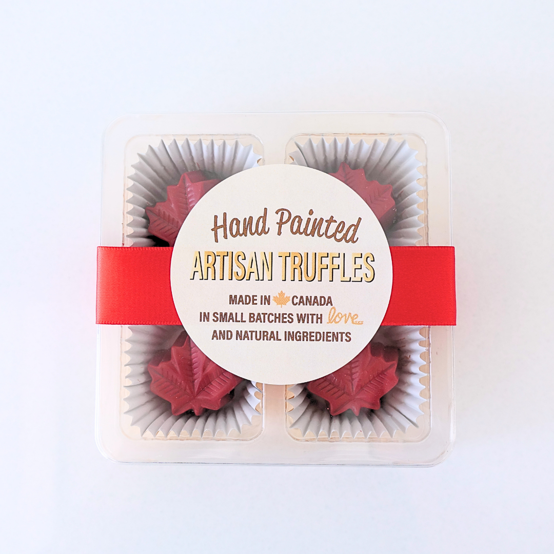 Box of 4 Maple Leaf Truffle