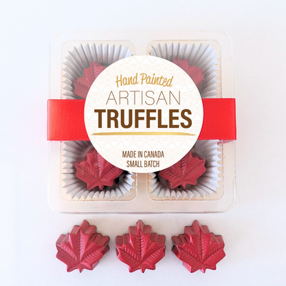 Box of 4 Maple Leaf Truffle