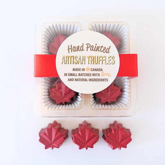 Box of 4 Maple Leaf Truffle