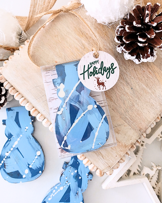 Crunchy Hazelnut Gianduja Snowman (Ornament Box)