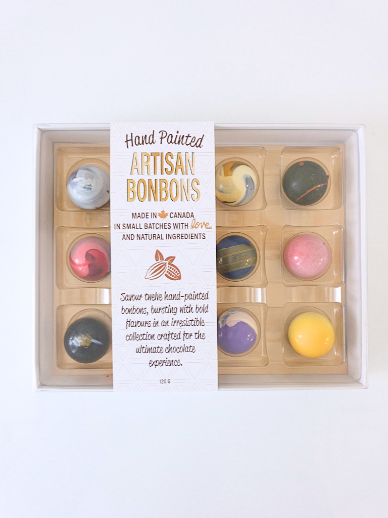 Box of 12 Hand Painted Bonbons