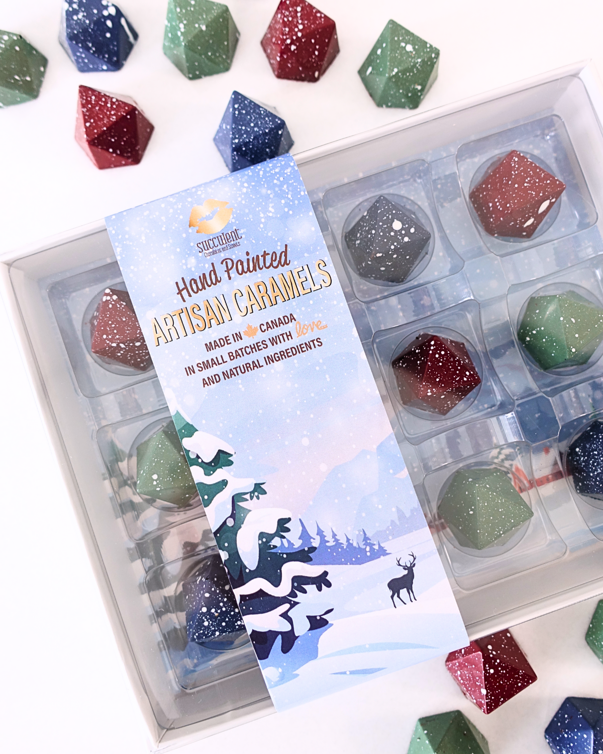 Caramels - Box of 12 Winter Collection