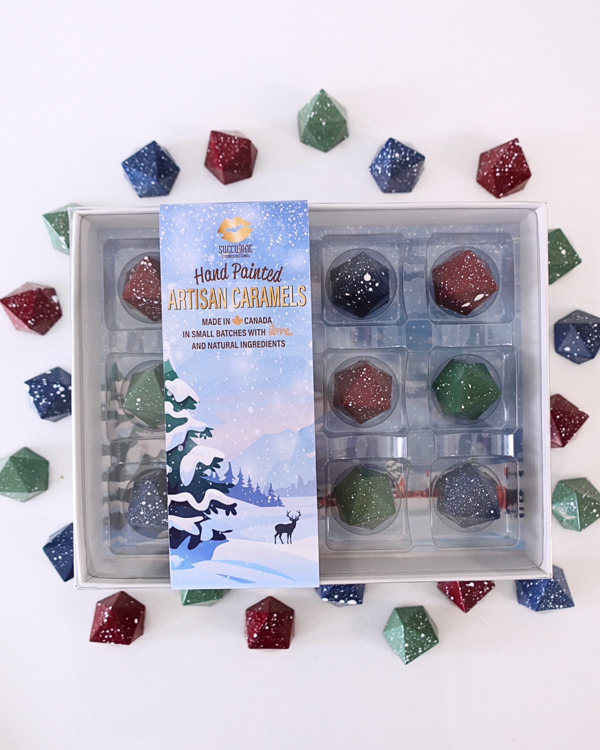 Caramels - Box of 12 Winter Collection