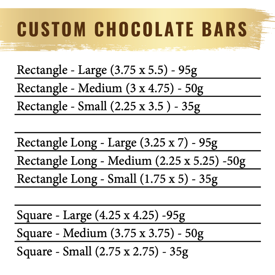 Custom Chocolate Bar: Small (35g)
