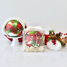 Load image into Gallery viewer, Hand Painted Smashing Ornament: Christmas Plaid
